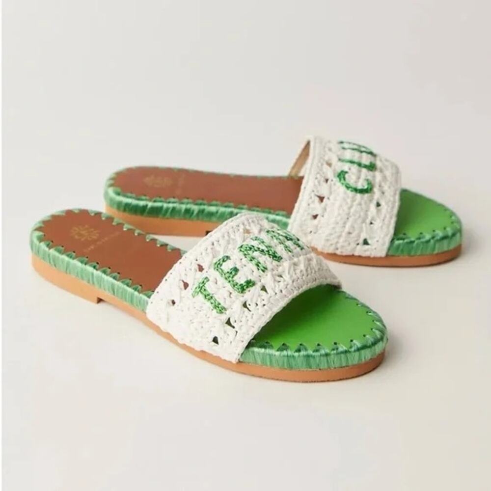 Free People x De Siena Tennis Club Raffia Slide